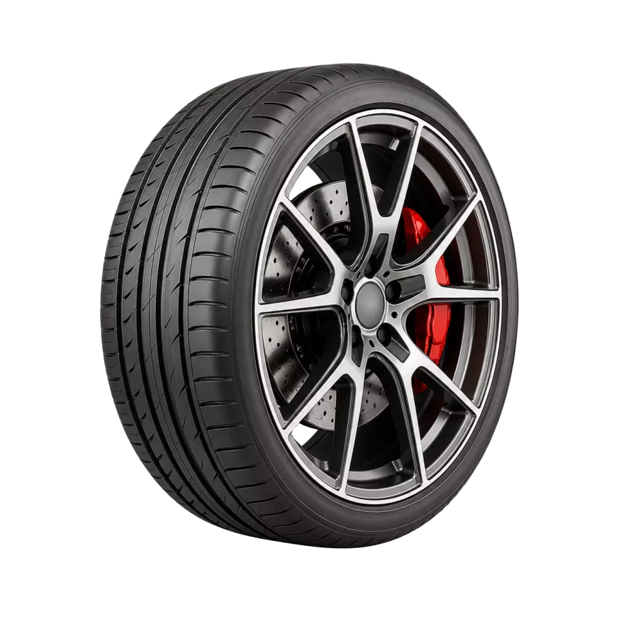 Performance tyre and alloy wheel